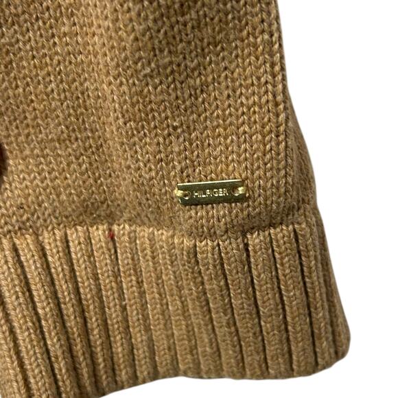 Tommy Hilfiger Cableknit Striped Pullover Sweater Women's Sz M Tan Multi - Picture 5 of 8